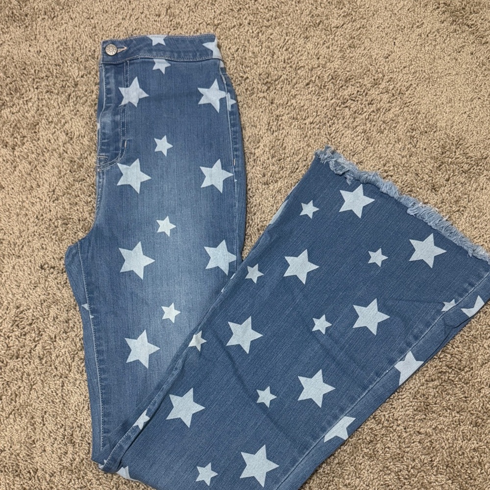 Star Patterned Blue Jeans - Cello